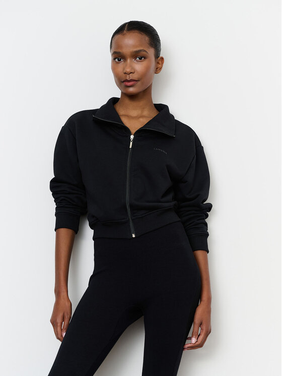 La Mania La Mania Felpa RIPPLE Nero Classic Fit