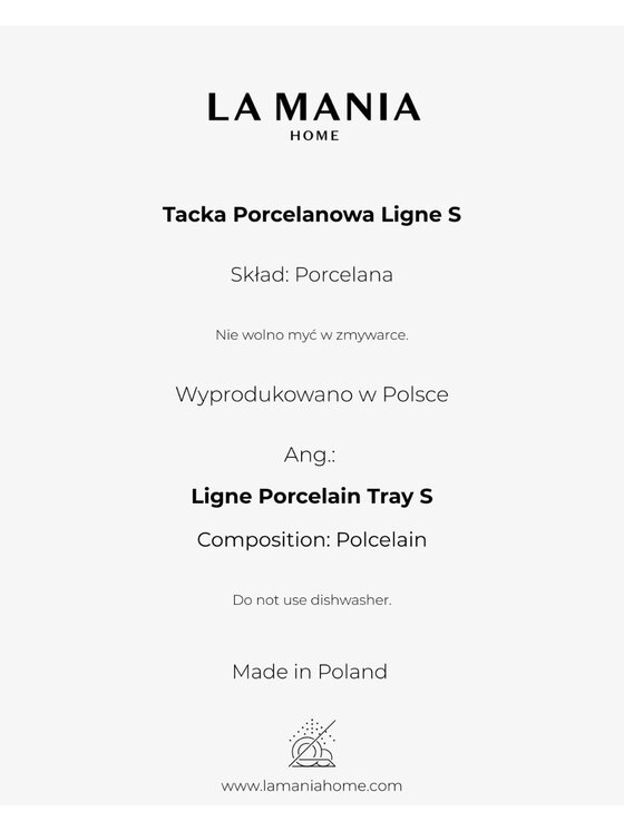 La Mania La Mania Taca LIGNE Czarny