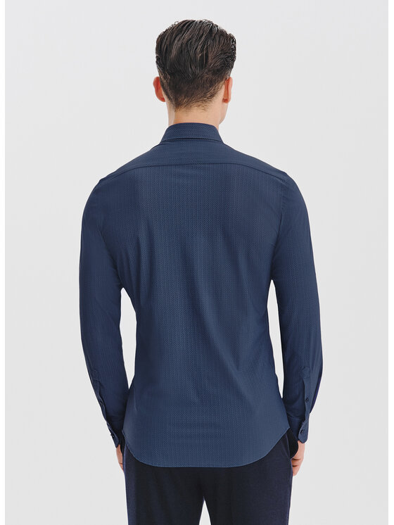Pako Lorente Pako Lorente Koszula P25WF-1X-049 Granatowy Slim Fit