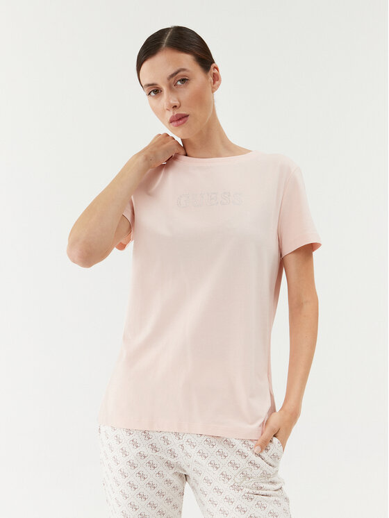 Női Póló Guess, Méret: XS, Rózsaszín, V3BI11 J1314