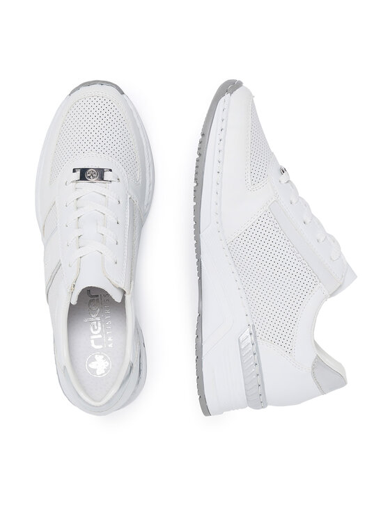 Rieker Rieker Sneakersy N4315-80 Biały