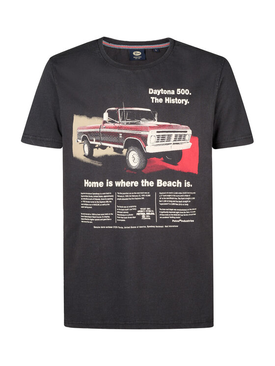 Petrol Industries Petrol Industries T-Shirt M-1050-TSR604 Černá Regular Fit