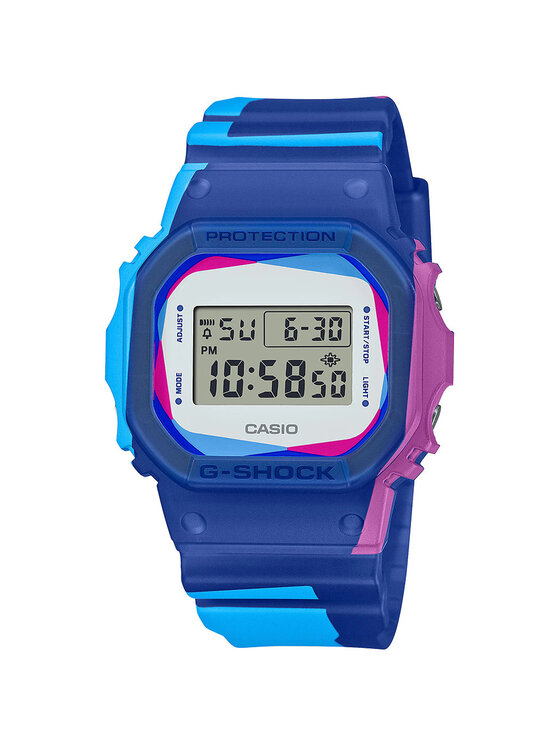 Casio Casio Zegarek DWE-5600PR-2ER Niebieski