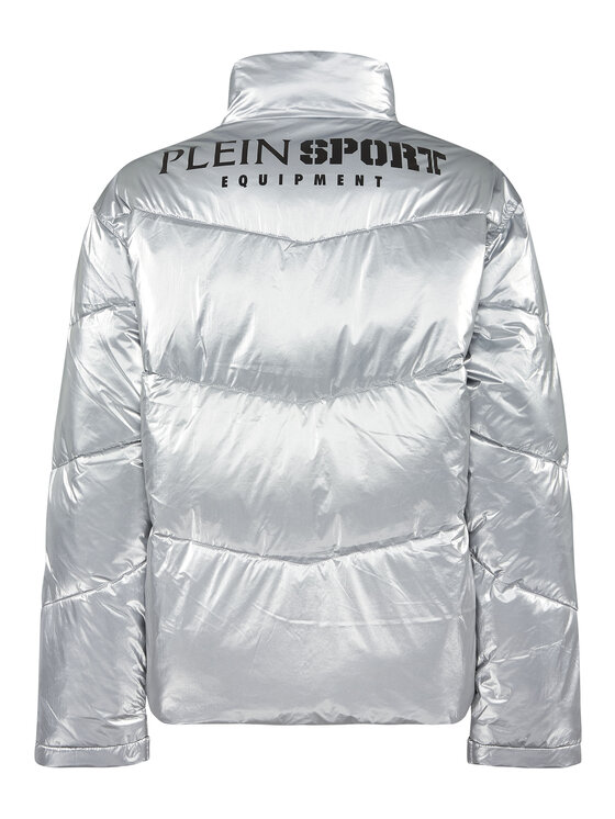 Plein Sport Plein Sport Kurtka puchowa 14213 Srebrny Regular Fit