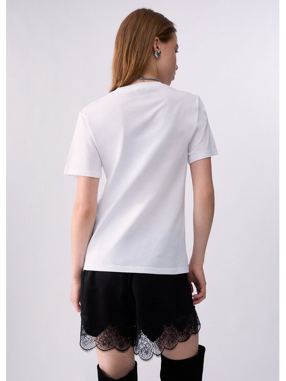 Liu Jo Liu Jo T-Shirt WF6441JS904L9450 Biały Regular Fit