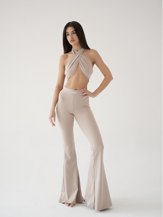 MissDenim MissDenim Top Soft Touch Beżowy Second Skin Fit