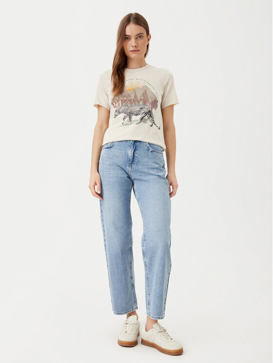ONLY ONLY Póló Lucy 15307412 Bézs Regular Fit