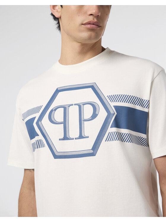 PHILIPP PLEIN PHILIPP PLEIN T-Shirt 29877 Biały Regular Fit