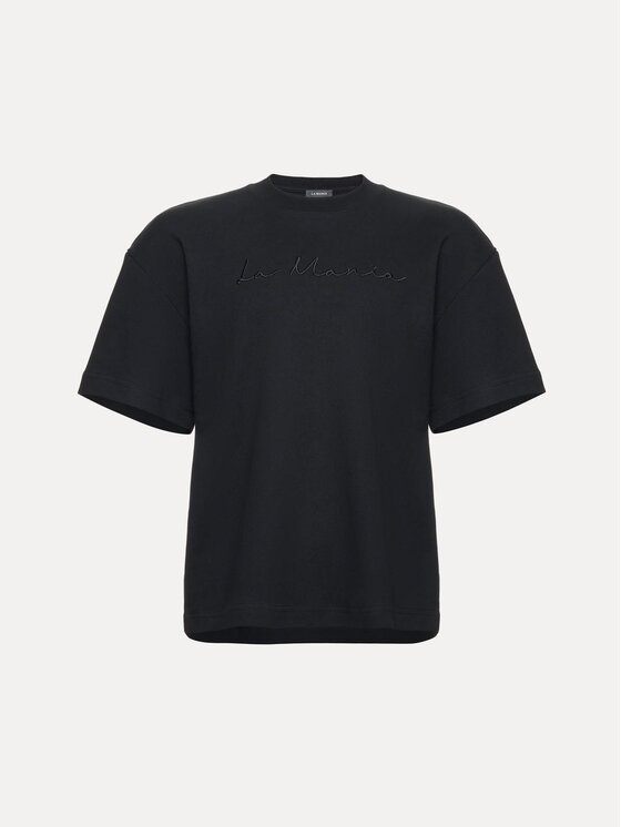La Mania La Mania T-Shirt MARLO Černá Basic Fit