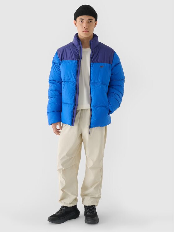 4F 4F Winterjacke 4FWAW24TDJAM485 Blau Regular Fit