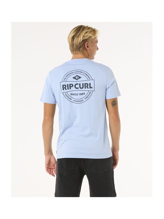 Rip Curl Rip Curl T-Shirt Staple Tee Błękitny Standard Fit