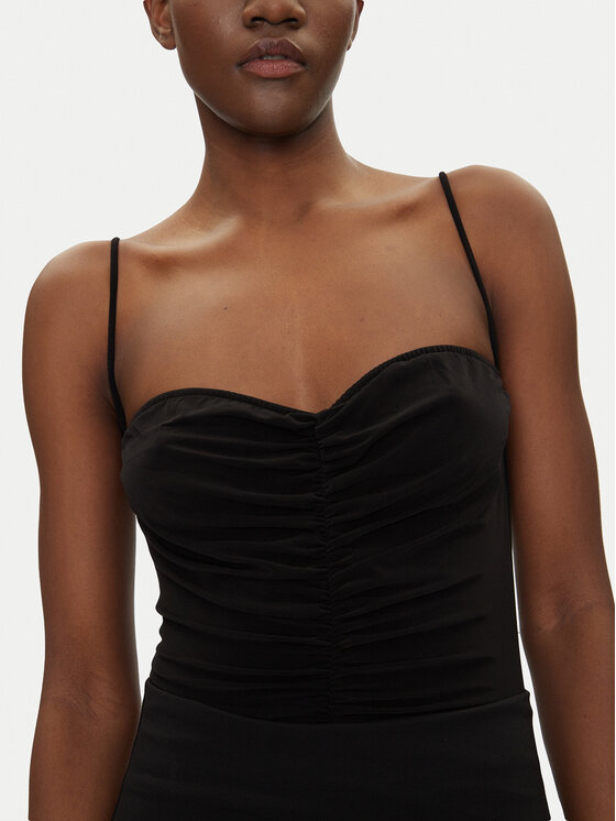 NORMA KAMALI NORMA KAMALI Боди KK424XPLH21001 Черен Slim Fit