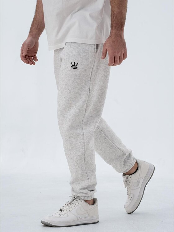 Jigga Wear Jigga Wear Spodnie dresowe 110619 Szary Regular Fit