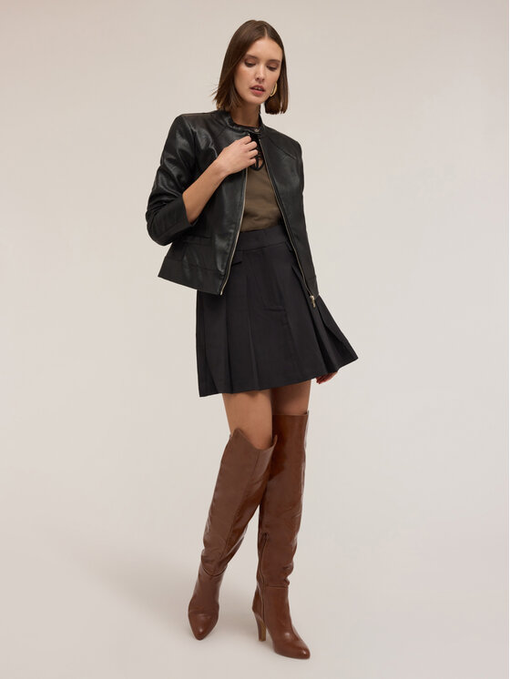 Motivi Motivi Giacca in similpelle R095Q100991N033 Nero Regular Fit