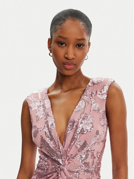 Rinascimento Rinascimento Večerné šaty CFC0123067003 Ružová Regular Fit