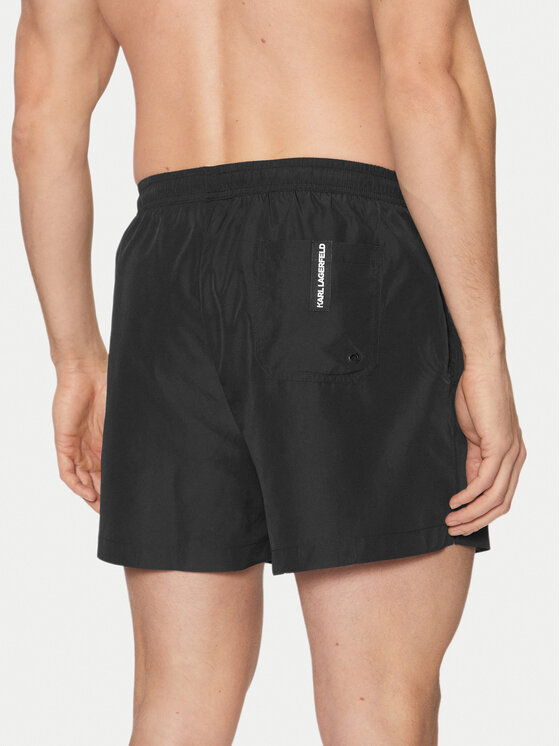 KARL LAGERFELD KARL LAGERFELD Шорти для плавання A1M46013 Чорний Regular Fit