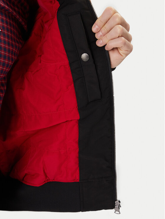 Tommy Hilfiger Tommy Hilfiger Bundy bomber Racing MW0MW42565 Čierna Regular Fit