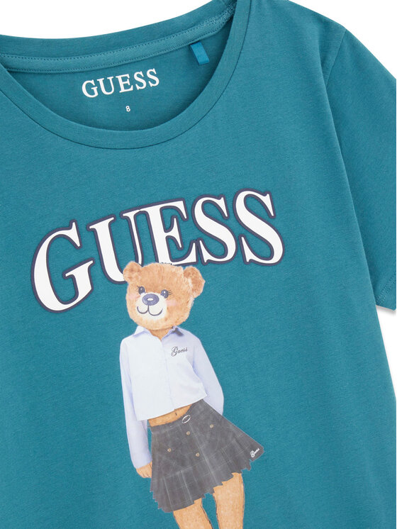 Guess Guess T-shirt J6YI08 K3710 Verde Regular Fit