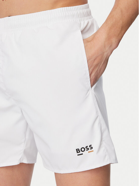 BOSS BOSS Ujumisšortsid Swordfish 50554613 Valge Regular Fit
