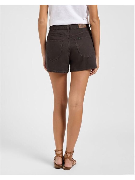 Lee Lee Pantaloncini di jeans CAROL SHORT Marrone Straight Fit