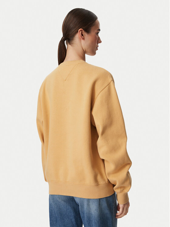Tommy Jeans Tommy Jeans Bluza Badge DW0DW23297 Żółty Regular Fit