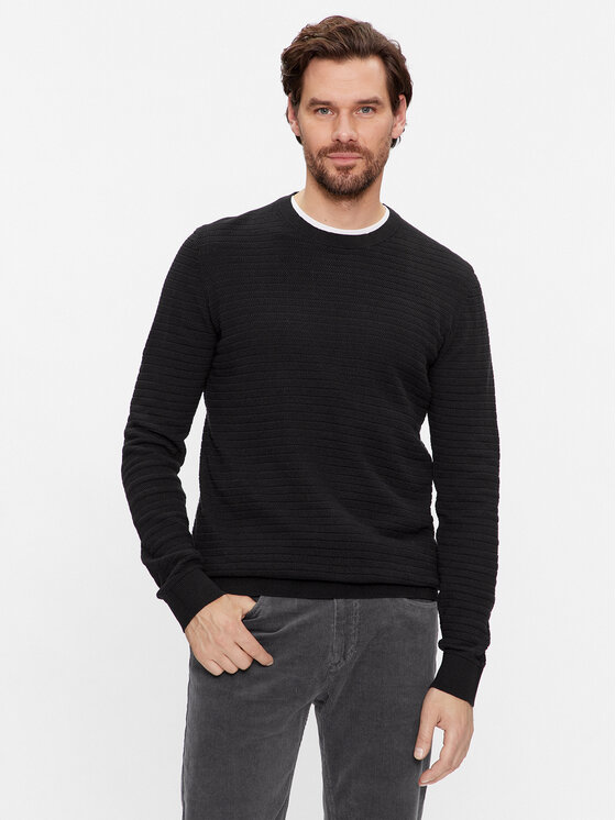 s.Oliver Pulover 2134612 Negru Regular Fit