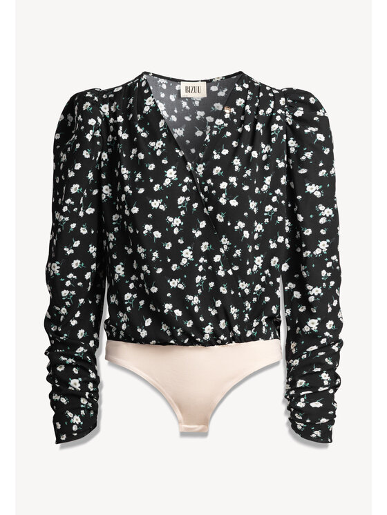 BIZUU BIZUU Body ALIBA FLORAL Černá Standard Fit