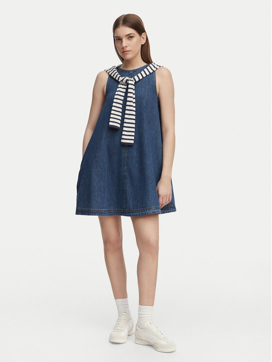 Tommy Jeans Tommy Jeans Teksakleit DW0DW22341 Sinine A-Line Fit