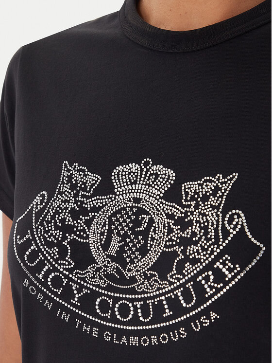 Juicy Couture Juicy Couture T-shirt JCGTK225015 Crna Slim Fit