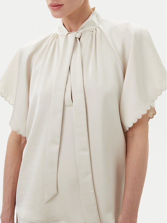 Bruuns Bazaar Bruuns Bazaar Bluse Beckia Wendi BBW4439 Écru Regular Fit