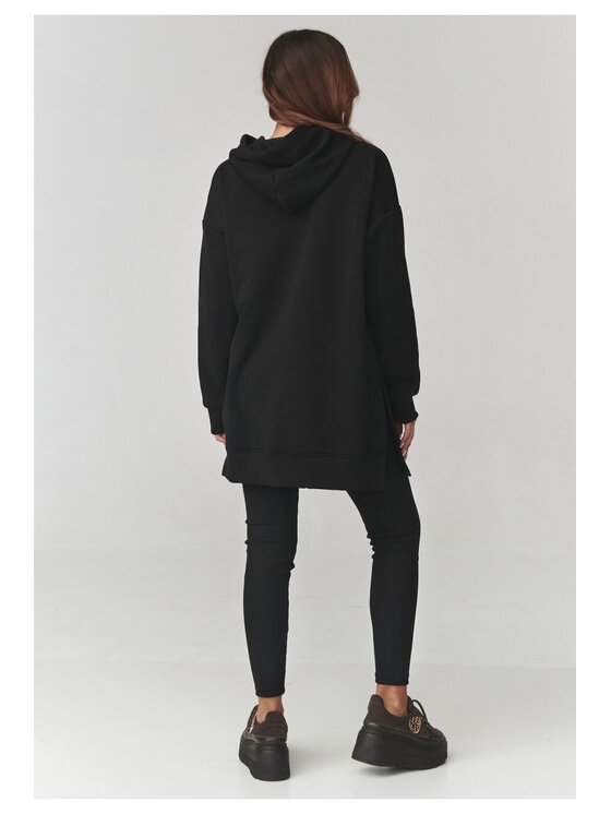 Makadamia Makadamia Dres A12 Czarny Regular Fit