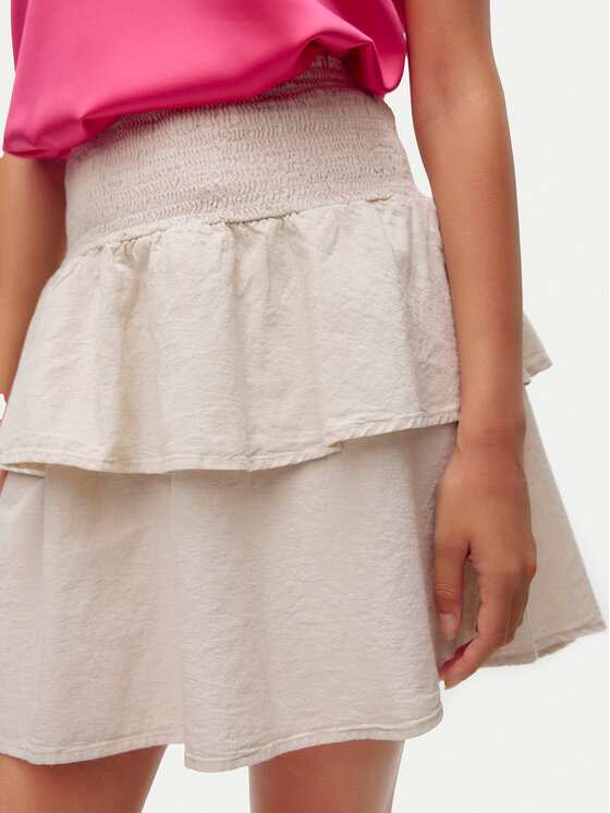 Vero Moda Vero Moda Φούστα mini Luna 10309768 Μπεζ Regular Fit