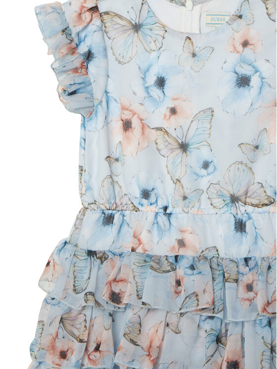 Guess Guess Elegantné šaty K6RK06 WA2T0 Modrá Regular Fit