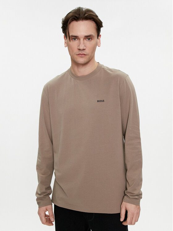 Boss Longsleeve krekls 50506365 Brūns Regular Fit