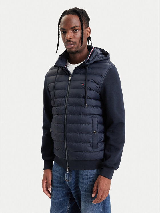 Tommy Hilfiger Tommy Hilfiger Kevad-sügis jope Mix Media MW0MW44942 Tumesinine Regular Fit