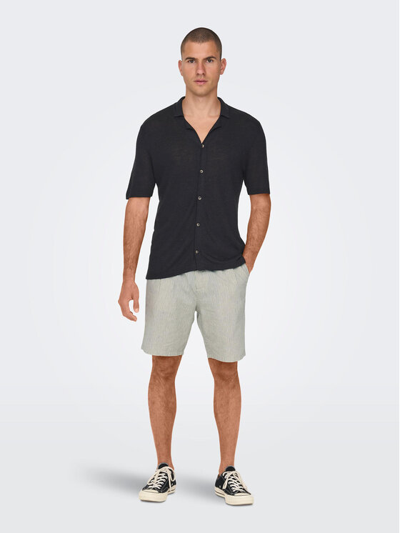 Only & Sons Only & Sons Bavlnené šortky 22024952 Sivá Loose Fit