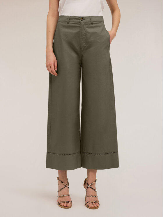 Motivi Motivi Pantaloni di tessuto P001Q003962N035 Verde Over Fit