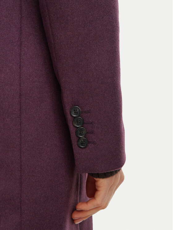 BOSS BOSS Вълнено палто Classin1  50574982 Виолетов Regular Fit