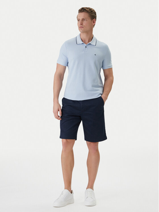 Calvin Klein Calvin Klein Pantalon scurți din material LV04LB600G Bleumarin Regular Fit