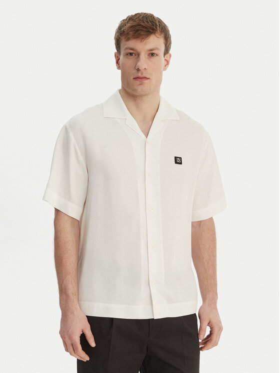 HUGO HUGO Srajca Espino 50560593 Écru Oversize