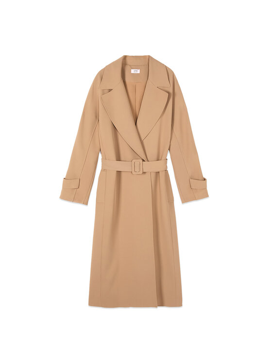 Oltre Oltre Cappotto invernale 0001J000147N012 Beige Baggy Fit