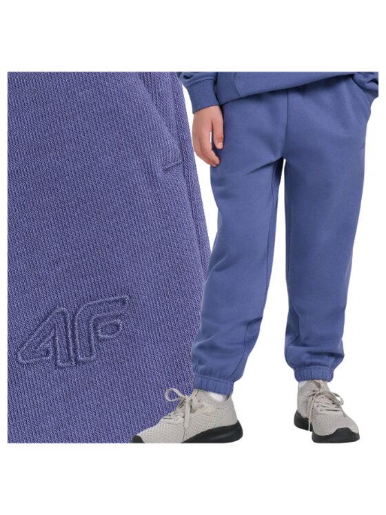 4F 4F Pantaloni da tuta FJWAW25TTROM1245-33S Blu Regular Fit