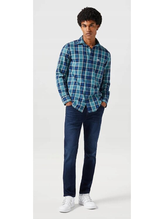 Wrangler Wrangler Jeansy Larston Niebieski Slim Fit
