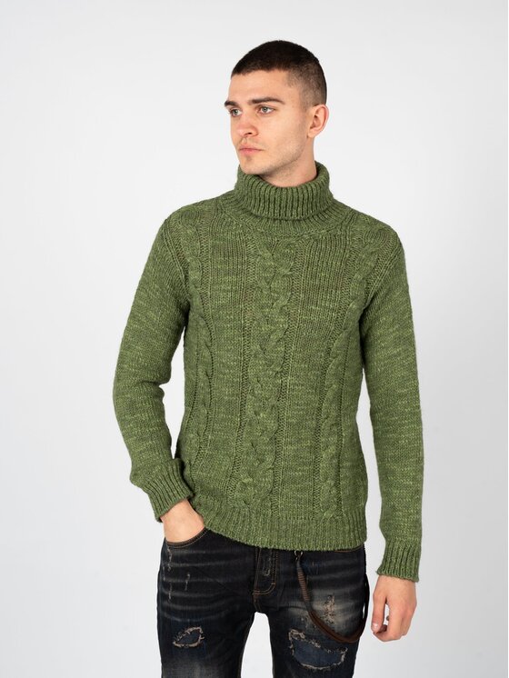 Xagon Xagon Sweter A23081S1010B Zielony Regular Fit