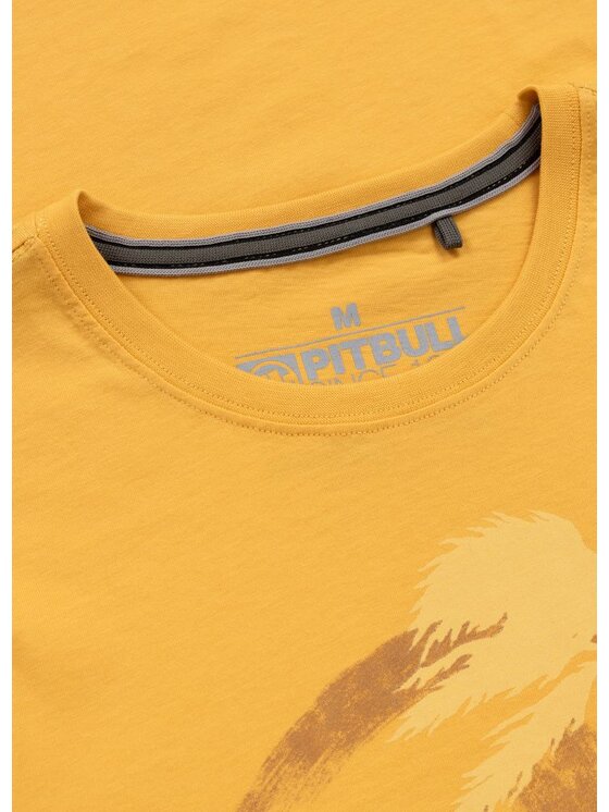 PITBULL PITBULL T-Shirt AUTOMATIC Żółty Regular Fit