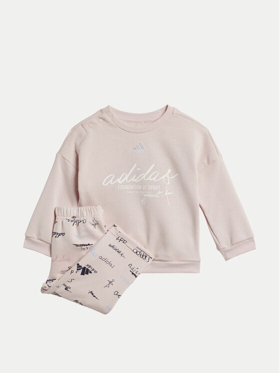 adidas Tepláková súprava Brand Love IV7056 Ružová Loose Fit