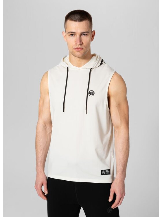 PITBULL PITBULL Tank top Tank Biały Regular Fit