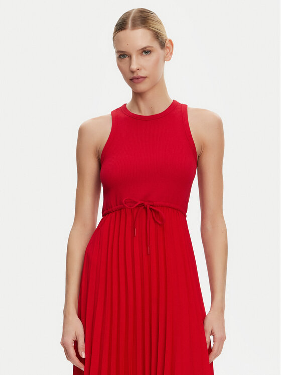 Tommy Hilfiger Tommy Hilfiger Igapäevane kleit WW0WW39342 Punane Regular Fit