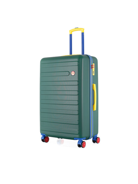 Semi Line Semi Line Μεγάλη Βαλίτσα T5846-3 Πράσινο