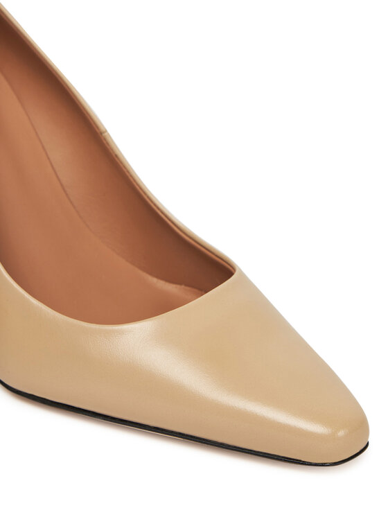 BOSS BOSS Pantofi cu toc subțire Charlize 50536288 Bej